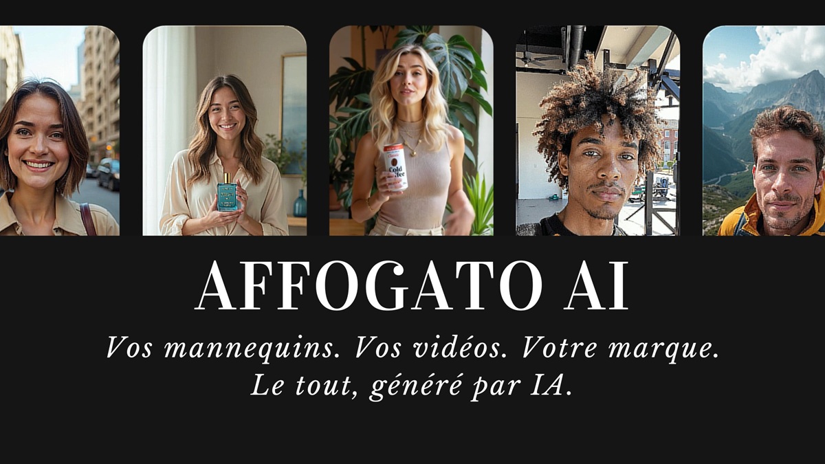 Affogato AI : l’IA qui crée vos mannequins et vidéos marketing sur mesure